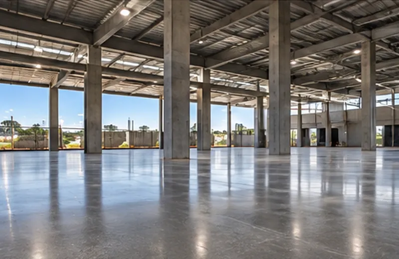 Piso industrial em concreto